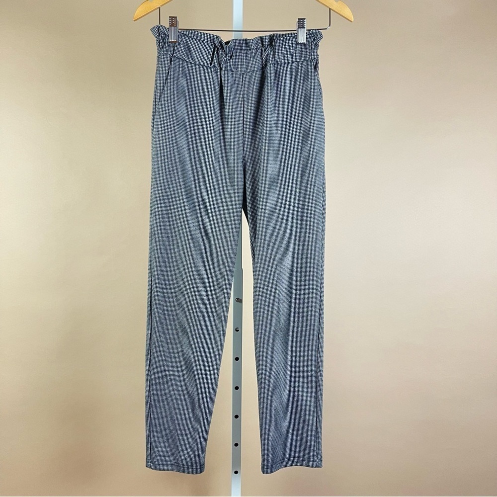 Ambiance Size Small Paper Bag Houndstooth Straight Leg Retro Dress Pants
